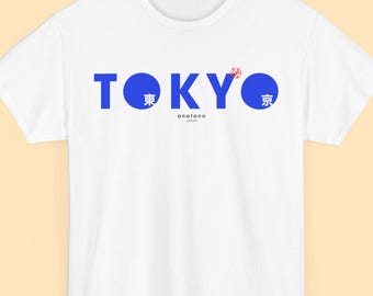 Camiseta unisex de algodón de Tokio, diseño japonés