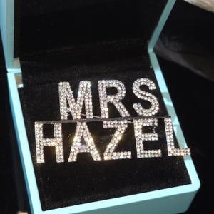 Stainless Steel Custom Name Tag Pin for Wedding Gift,Personalized Words Lapel Pins,Custom Brooch Pin for Sorority Team,Prom Party Dress Pin