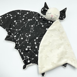 Manta de seguridad para bebé con forma de murciélago, edredón con forma de murciélago, manta de animal, peluche para bebé, manta de murciélago para bebé, manta adorable, peluche de murciélago, juguete para bebé personalizado