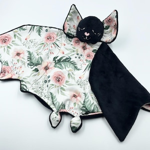Manta de seguridad para bebé con forma de murciélago, edredón con forma de murciélago, manta de animal, peluche para bebé, manta de murciélago para bebé, manta adorable, peluche de murciélago, juguete para bebé personalizado