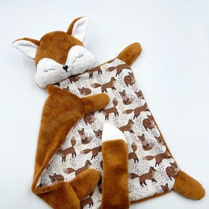 Fuchs-Baby-Lovey, Fuchs-Plüsch, Baby-Fuchs-Sicherheitsdecke, Fuchs-Plüsch, personalisierter Fuchs-Lovey, Fuchs-Plüsch, Doudou-Fuchs, Sicherheitsdecke