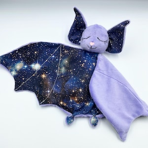 Manta de seguridad para bebé con forma de murciélago, edredón con forma de murciélago, manta de animal, peluche para bebé, manta de murciélago para bebé, manta adorable, peluche de murciélago, juguete para bebé personalizado