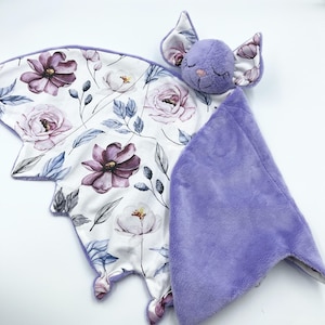 Manta de seguridad para bebé con forma de murciélago, edredón con forma de murciélago, manta de animal, peluche para bebé, manta de murciélago para bebé, manta adorable, peluche de murciélago, juguete para bebé personalizado