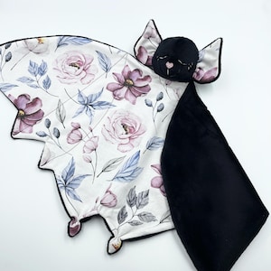 Manta de seguridad para bebé con forma de murciélago, edredón con forma de murciélago, manta de animal, peluche para bebé, manta de murciélago para bebé, manta adorable, peluche de murciélago, juguete para bebé personalizado