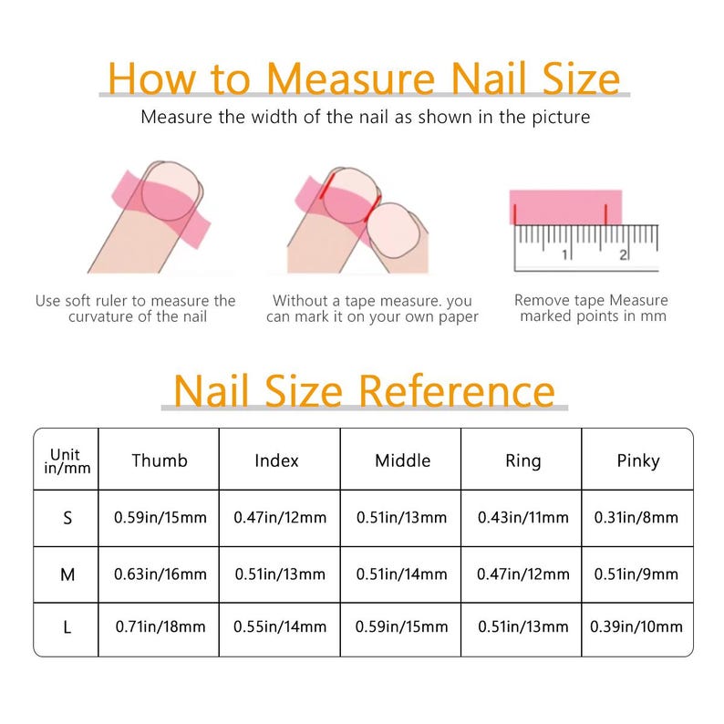 Finger Nail Sizer Ruler PETALEDGE | Reusable Long Square Press on Nails โ Royal Blue Rhinestone ...