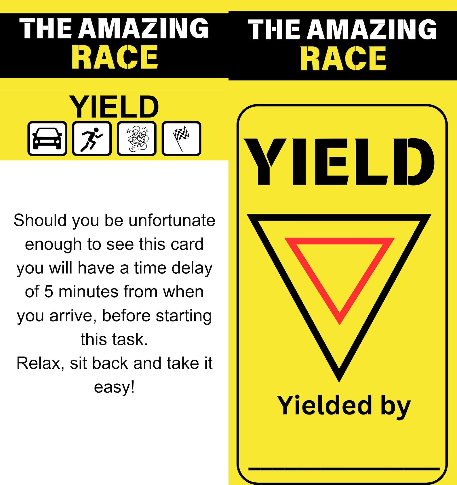 Amazing Race Clues. Printable Template. - Etsy