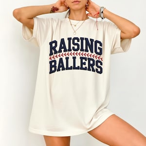 Raising Ballers PNG Faux Chenille Patch Design, Baseball Mom Shirt Graphic, Sports Mom Team Pride Sublimation File Download