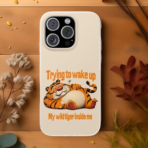 Sarcastic funny phone case with work meme quote, cute phone cover animal meme, joke motivational cell phone case, gag gift for friends