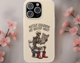 Sarcastic funny phone case with friendship meme quote, skeleton meme phone cover, skeleton phone case in cowboy boots, gag gift for friend
