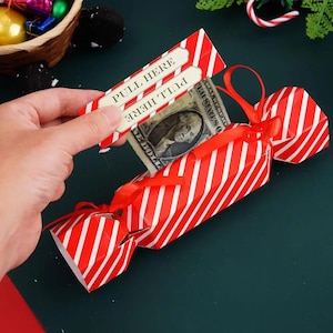 DIY Christmas Surprise Cash Gift Pull Pouch Money Pull Box Kit