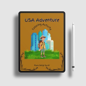 USA Adventure Coloring Book for Kids | 50 States Travel Coloring Pages | Fun Educational Road Trip Activity Book | Printable PDF