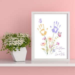 Handprint children, Mother&#39;s Day, Father&#39;s Day, Birthday, Footprints baby, Gifts grandma and grandpa, Educator gifts, Daycare farewell