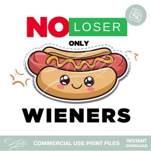 Hot Dog Joke PNG File | Cute Hot Dog Graphic | Sublimation Design Download