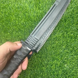 Handmade D2 Tool Steel Tanto Knife Custom D2 Camping Tanto  With Leather Sheath-Best For Gift
