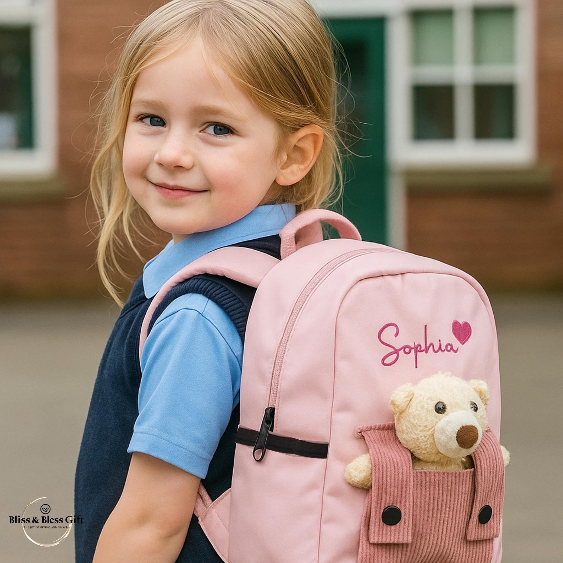 Custom Kids Backpack With Name Personalized Preschool Toddler School Bag Birthday Gifts for Children Back to School Gifts for Girls Boys