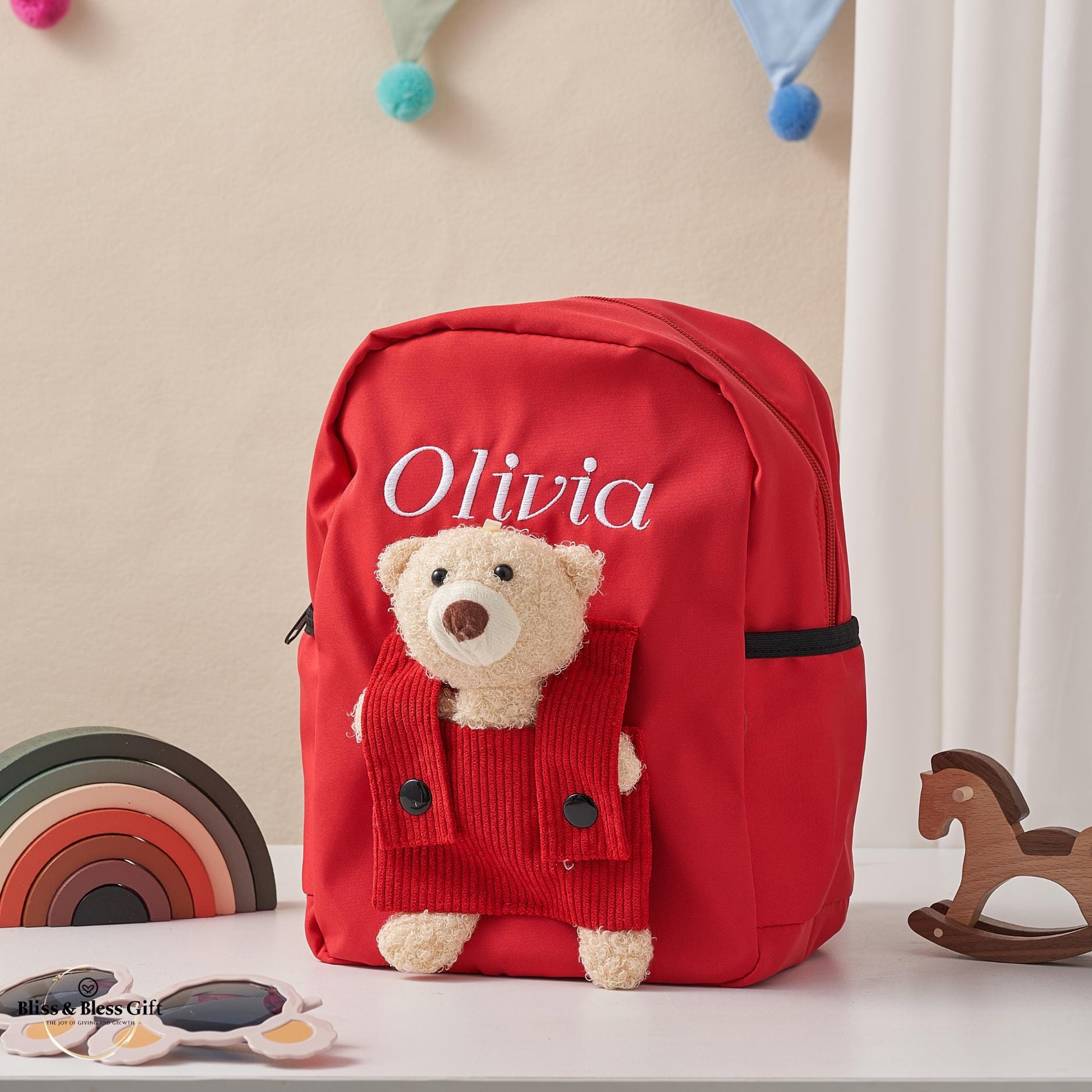 Custom Kids Backpack With Name Personalized Preschool Toddler School Bag Birthday Gifts for Children Back to School Gifts for Girls Boys