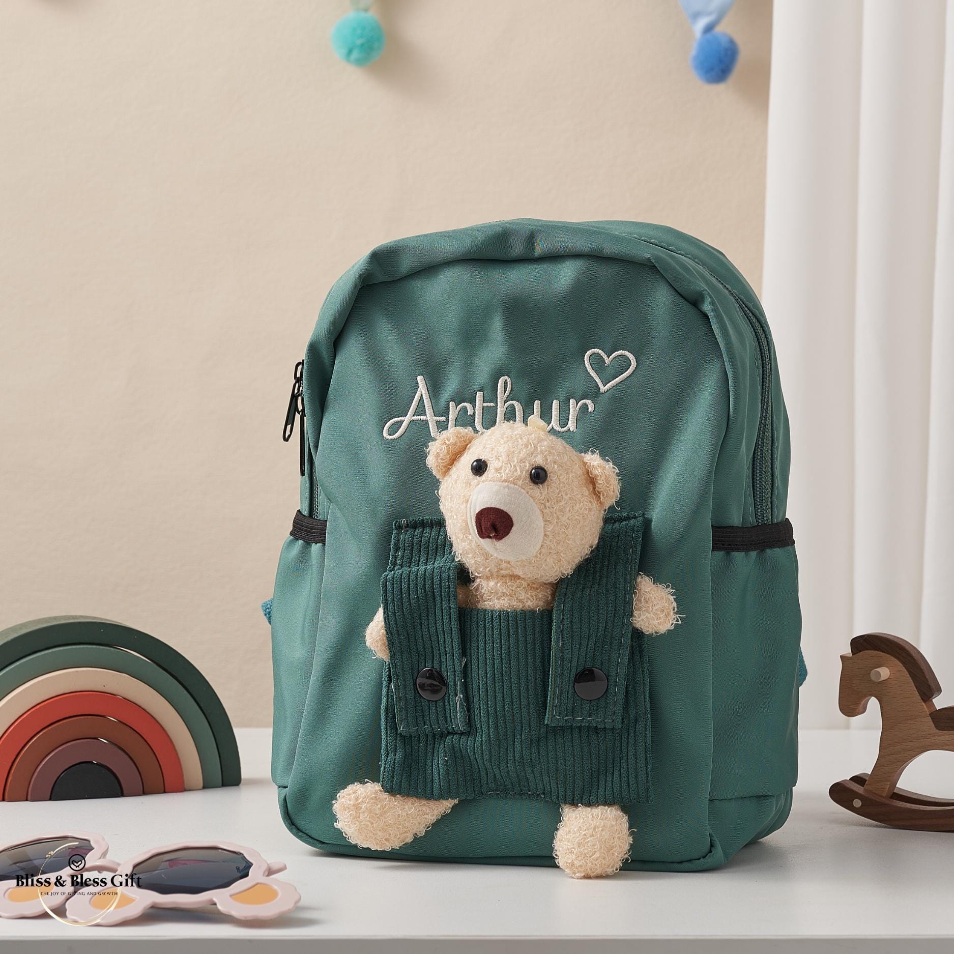Custom Kids Backpack With Name Personalized Preschool Toddler School Bag Birthday Gifts for Children Back to School Gifts for Girls Boys