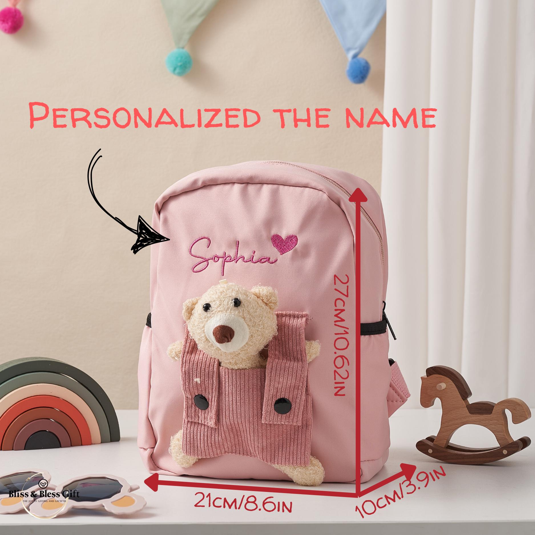 Custom Kids Backpack With Name Personalized Preschool Toddler School Bag Birthday Gifts for Children Back to School Gifts for Girls Boys