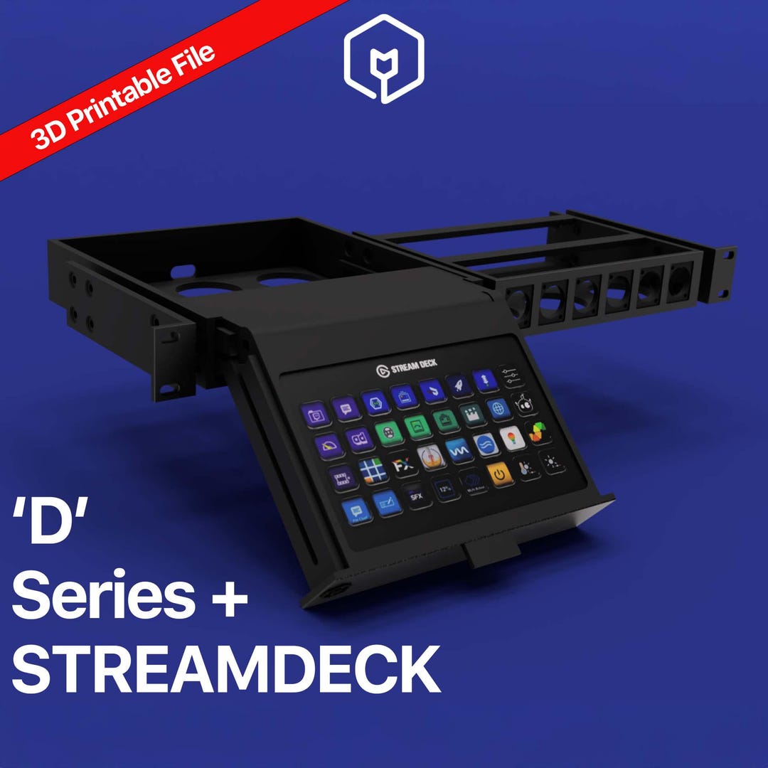 Stream Deck Module Dimensions Streamdeck XL + D Series Module - 3D-PRINT FILE - Etsy UK
