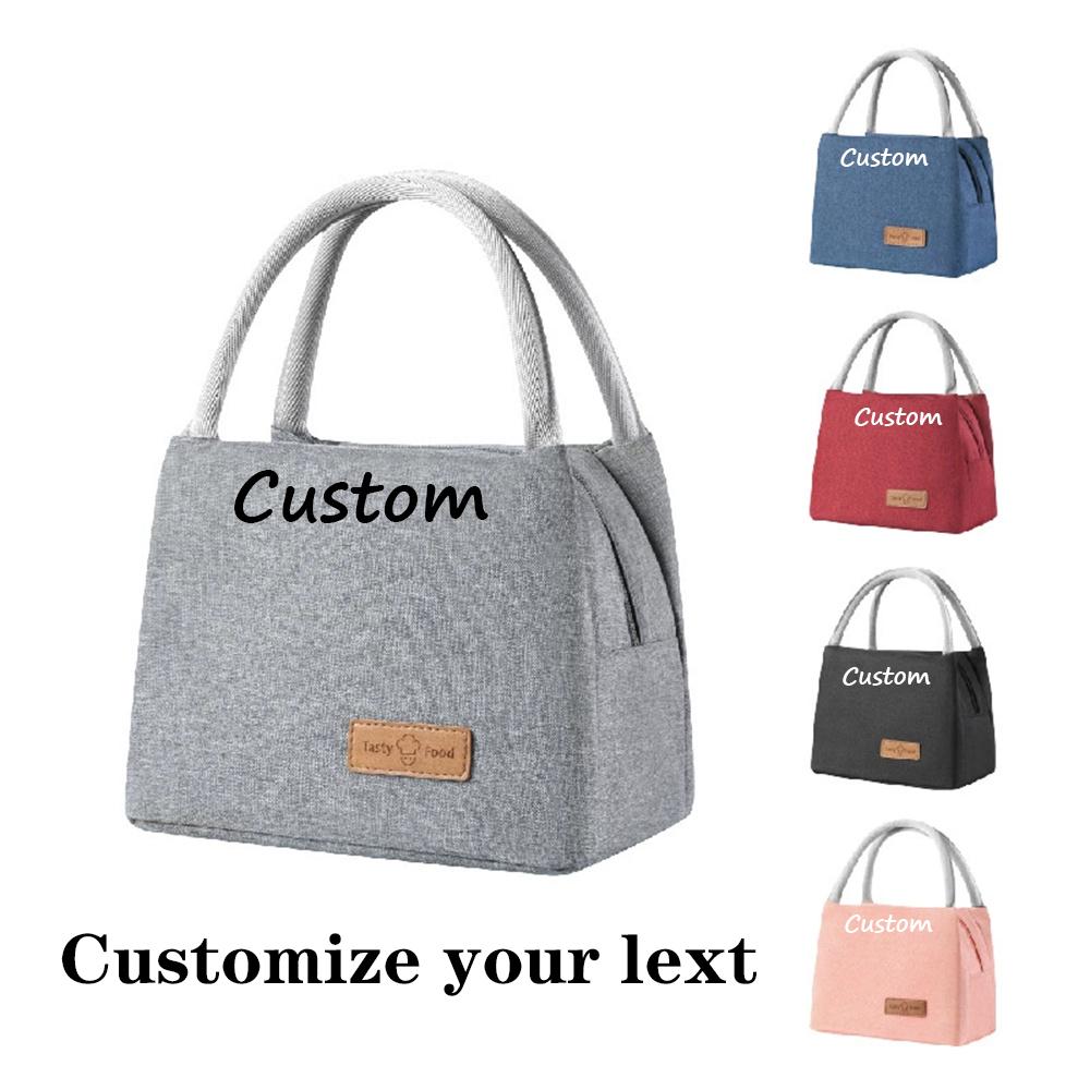 Custom Monogram Lunch Bags | Personalized Initial Meal Totes for Work Outings