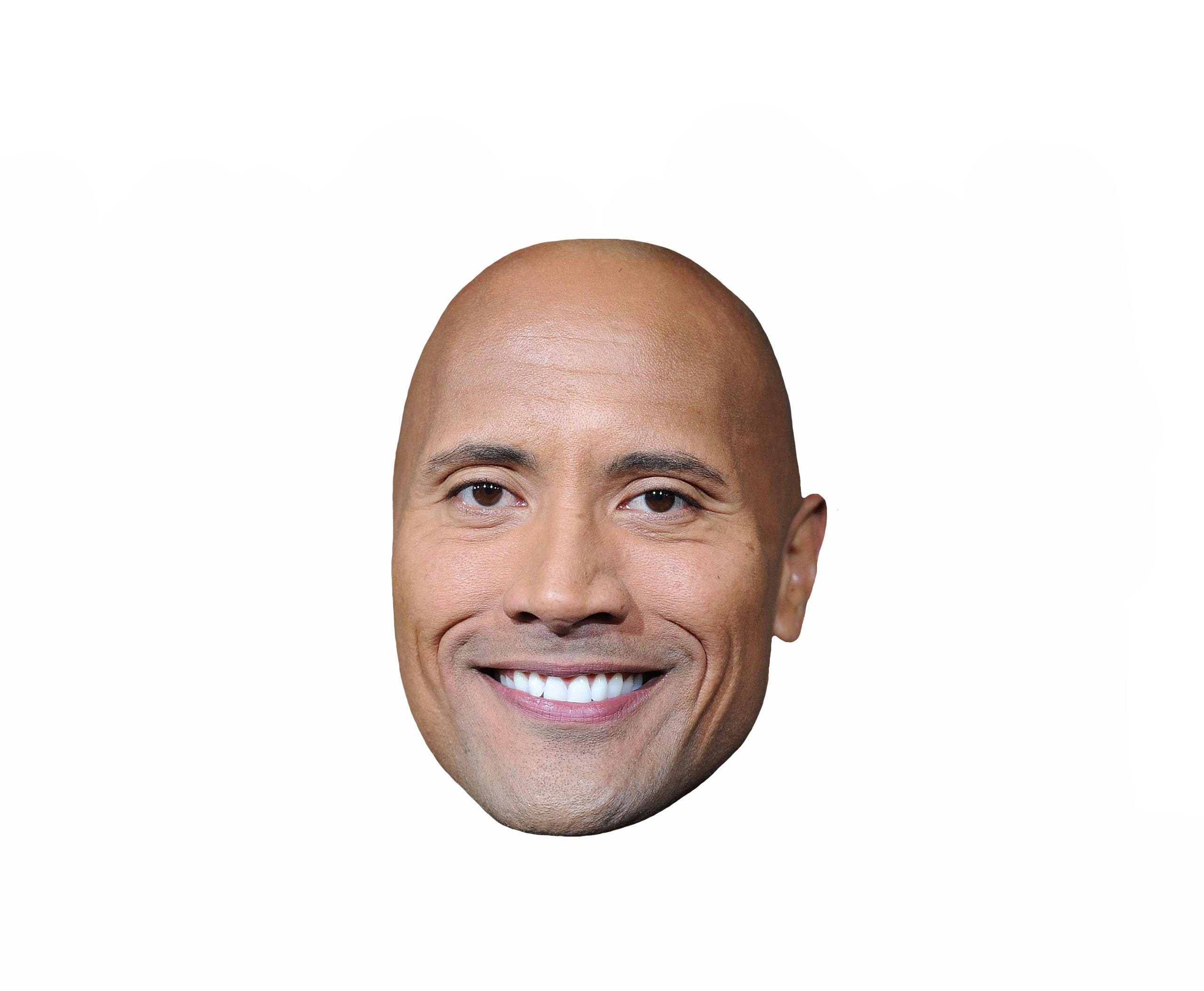 The ROCK DWAYNE JOHNSON Action Movie Star - Big Head Window Cling Decal  Sticker