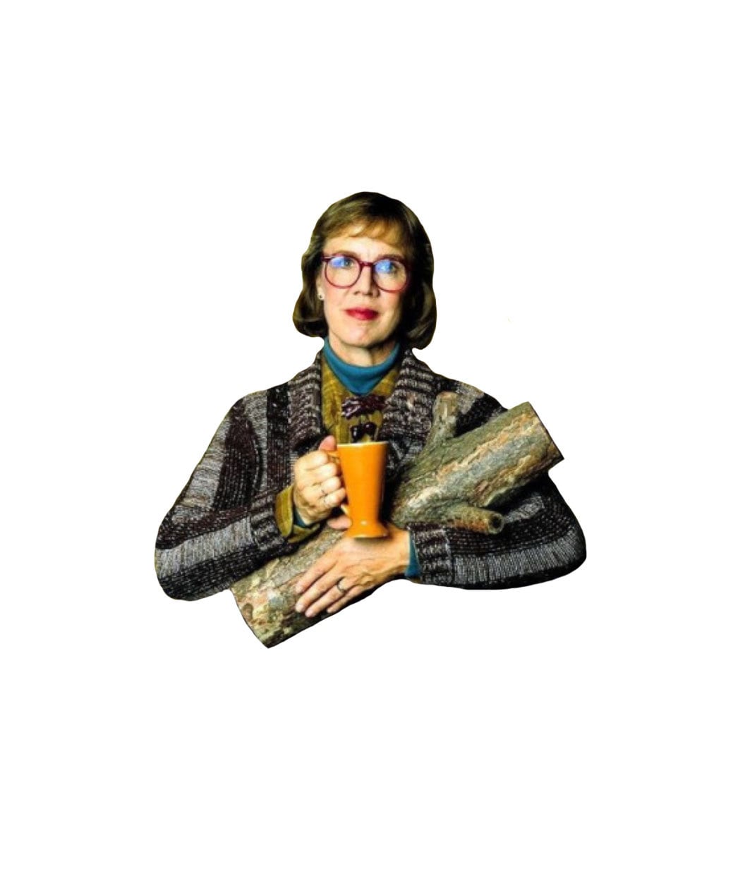 Log Lady Babe Magnet - Etsy
