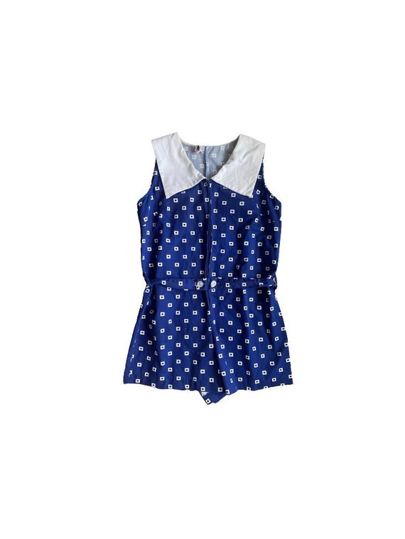 Hip to be Square Blue Playsuit