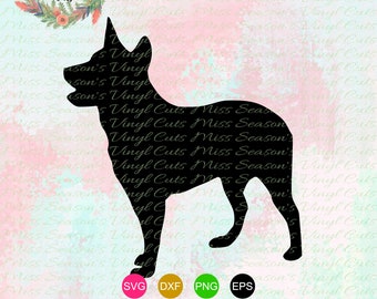 Blue Heeler dog SVG| Heeler SVG, DXF, Png|  Pet Cutting Template |  svg for Commercial & Personal Use-Cricut,Cameo,Silhouette