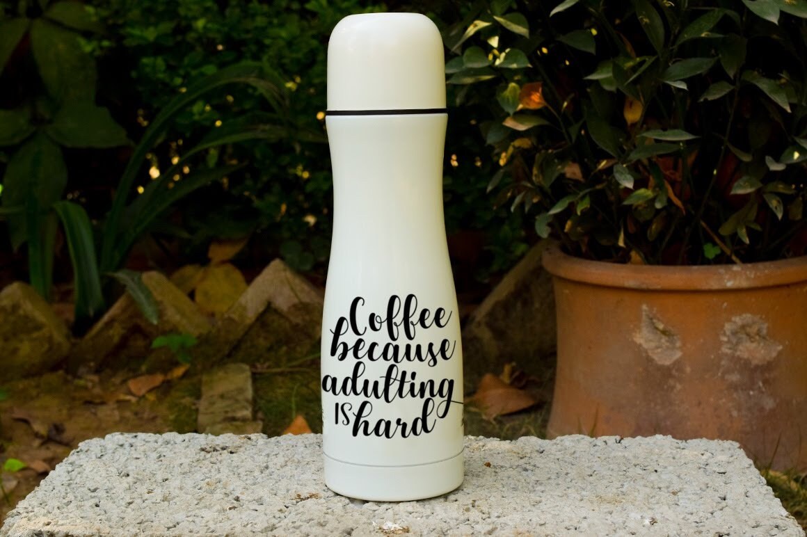 Download Coffee SVG Coffee because Adulting is Hard SVG Cut File | Etsy