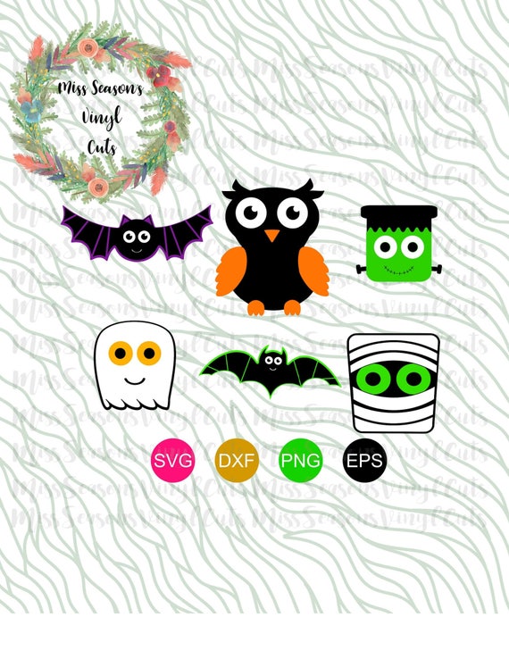 Download Free Halloween Characters Svg Dxf Eps Png Bat Svg Ghost Svg Etsy SVG DXF Cut File