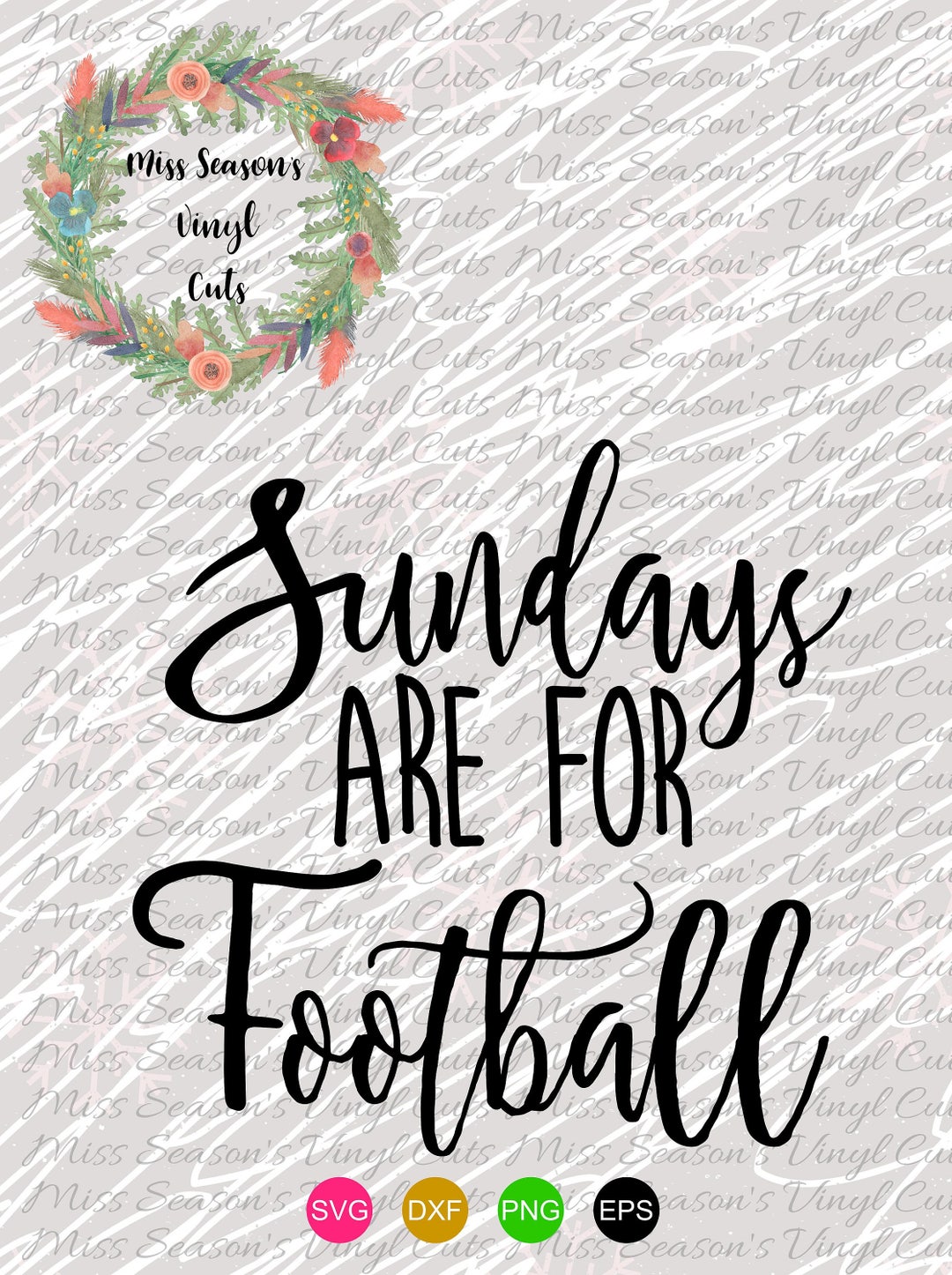 Sundays Are for Football Svg Dxf Eps Png Fall Silhouette or - Etsy