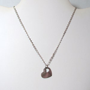 Heart Necklace, Two Hearts Necklace, Mother Necklace, Stainless Steel Heart, Sweetheart Necklace, Sweet 16, Heart Pendant, Love Necklace