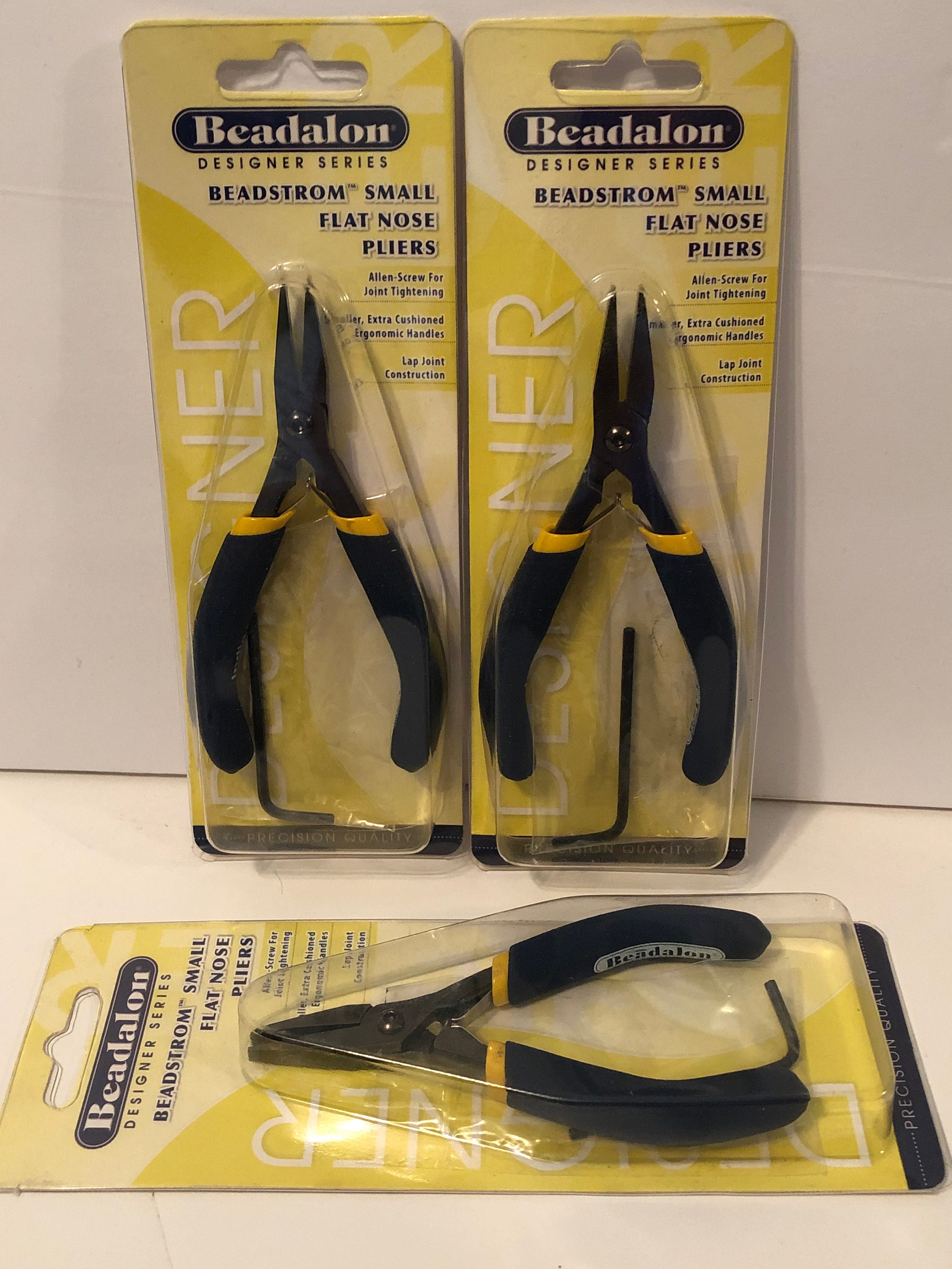 Beadalon Flat Nose Pliers, Jewelry Pliers, Beadstrom Small Flat Nose  Pliers, Beadalon, Jewelry Making, Cushioned Pliers, Ergonomic Pliers 