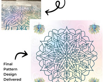 Motif de sol personnalisé | Mariage | Piste de danse | Sangeet Mehndi Maiyan | Papier peint, etc.
