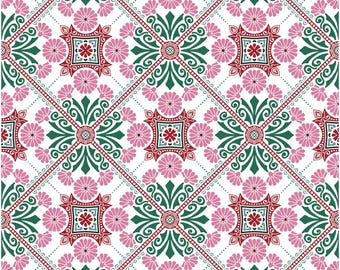 Floral Dance Floor Wrap Design | Rajasthani Flower Wall Art for Indian Wedding | Sangeet & Mehndi Maiyan Artwork