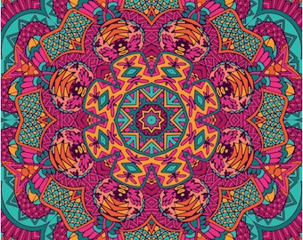 Wedding Dance Floor Wrap: Traditional Mandala Design (Digital Download)