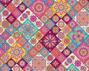 Colorful Mandala Seamless Pattern | Wedding Dance Floor Design | | Printable File | Instant Download