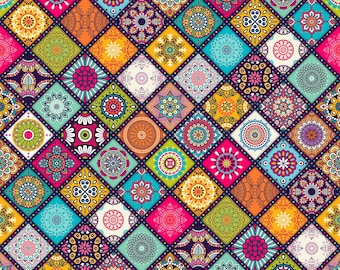 Indian Wedding Dance Floor Design: Colorful Pattern (Digital Design Only)