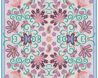 Floral Wedding Dance Floor Design: Customizable Digital Art (Digital Download)