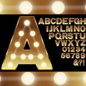 Lichtletters SVG en png, lettertype selectiekader, lichtletters alfabet, neongele letters, letters lichttentlichten, lettertype gloeilampenshow