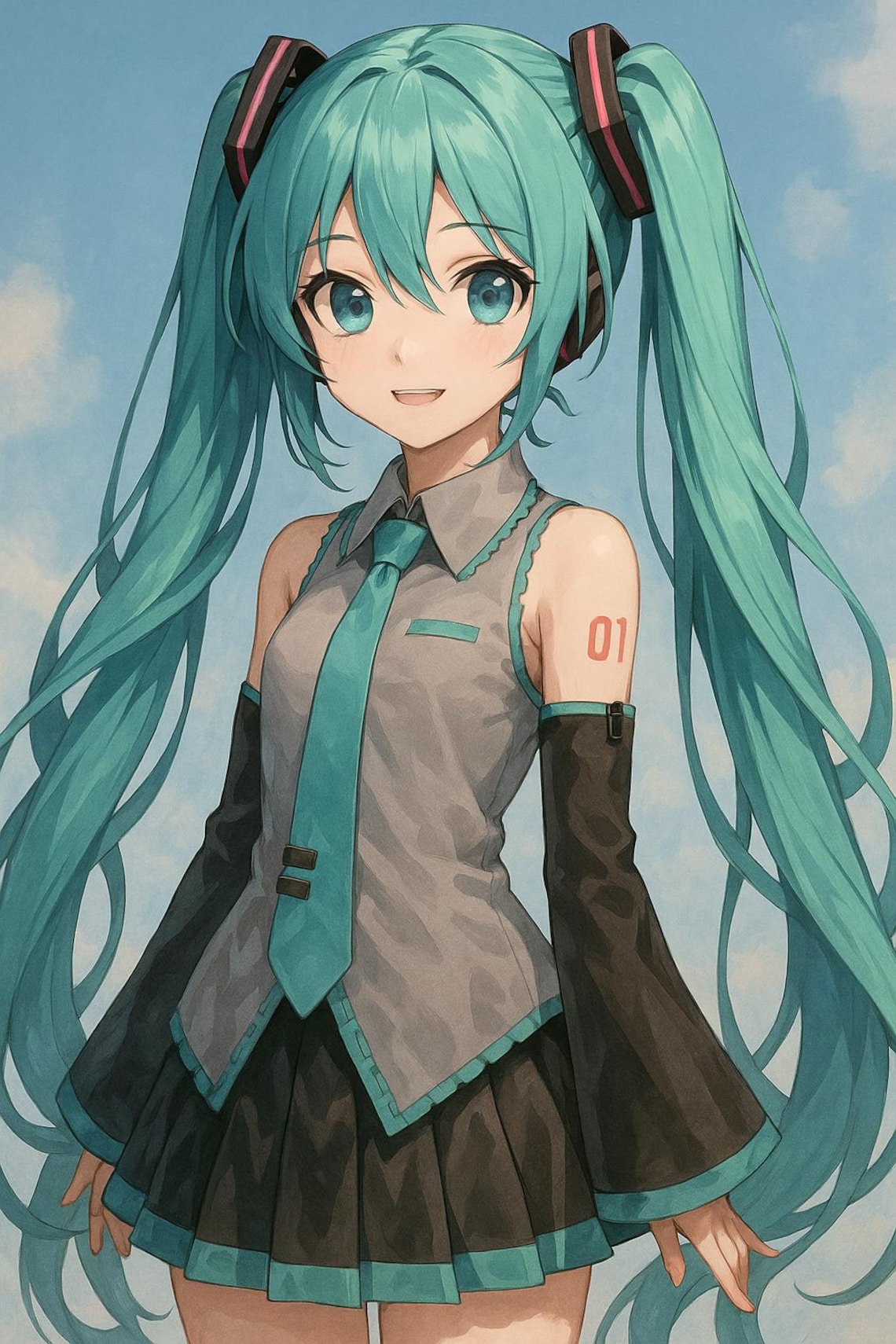 FAVMENT x Hatsune Miku Fashion Collection - Graphic T-Shirt Type 1