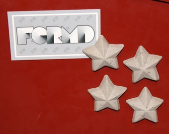 Concrete Star Magnets - Set of 4