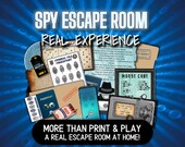 Escape Room Kit Printable Game Spy Escape Room for Teens Kids Escape Room Spy at Home Escape Rooms Escape Game Birthday for Tween Teen Kids