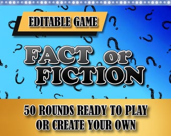 Fact or Fiction Game Powerpoint Games for Teachers Work Family Games Virtual Games Team Building Office Virtual Games Party Games Powerpoint