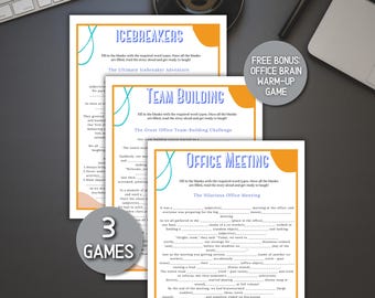 Mad Libs for the Office | Team Building Games | Mad Libs for Work | Ice Breaker | Office Party Games | Work Games | Office Games | Work Game