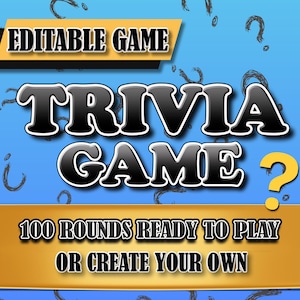 Powerpoint Trivia Games Trivia Night Games Trivia Powerpoint General Editable for Work Classroom Family Game Trivia Night Quizzes Pub Trivia