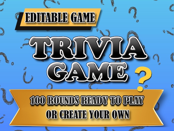 Powerpoint Trivia Games Trivia Night Games Trivia Powerpoint General Editable for Work Classroom Family Game Trivia Night Quizzes Pub Trivia