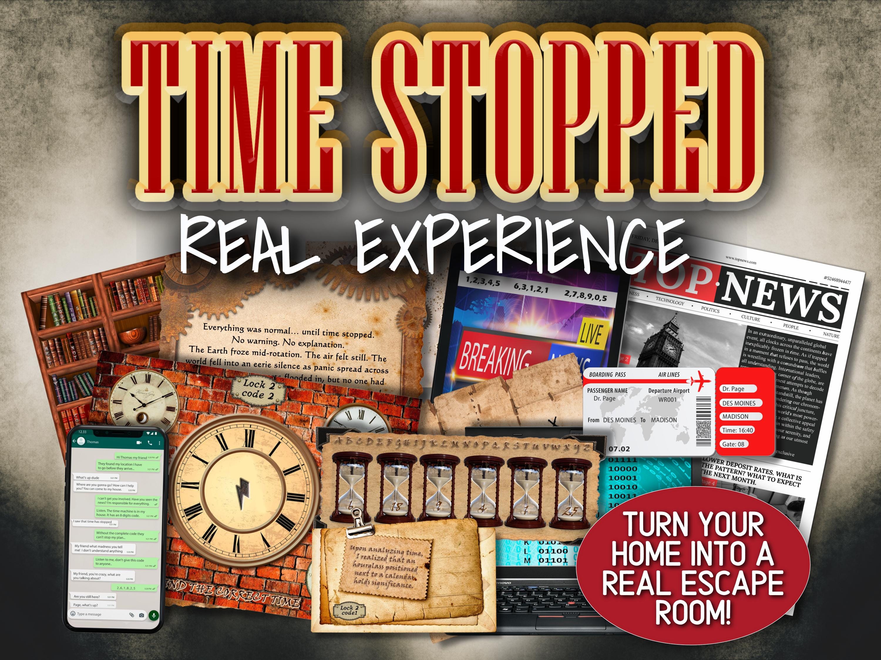 Printable Escape Room Kit Teens Adults Game Mystery at Home Birthday Any Occasion