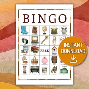 Senior Citizen Bingo Printables, Large Print Bingo Game for Seniors ...
