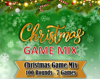 Christmas PowerPoint Party Games Zoom or In Person Gathering Pub Trivia Xmas Office PPT